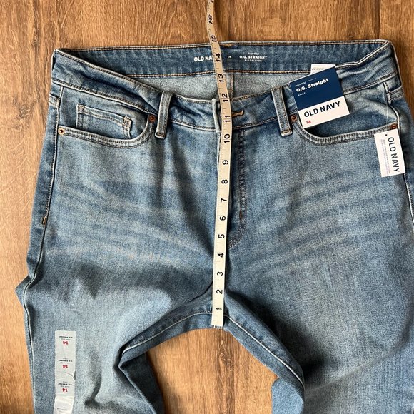NEW Old Navy High-Waisted OG Straight Ankle Jeans Sz 14 - Picture 9 of 13